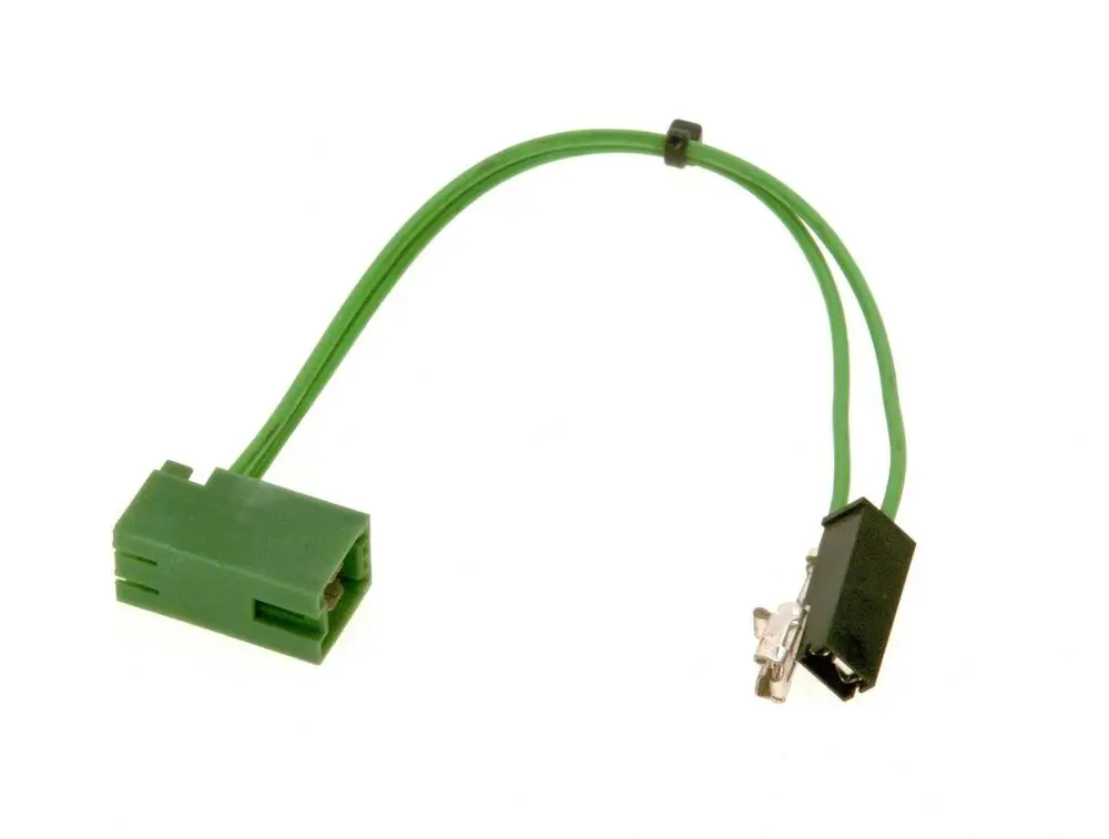 Adapterkabel mit zwei verbundenen Steckern, einer in Grün und der andere in Schwarz, geeignet für Bosch-Geräte.